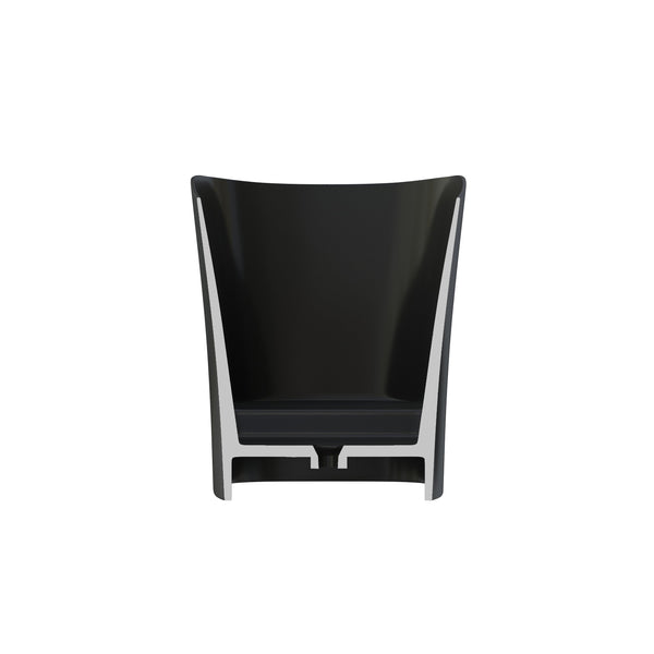 English Elm 51" Matte White Stone Resin Freestanding Soaking Tub with Built-in Acrylic Shelf T3785P490213