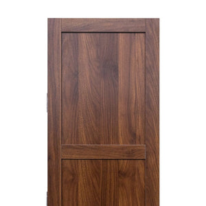 English Elm Kitchen Pantry Cabinet Walnut Tall Freestanding Storage with Shelves and Doors W331P426747