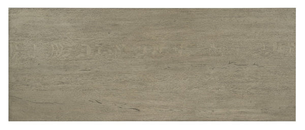 Hooker Furniture Linville Minimalist 60" Oak Desk In Smoked Mink Finish — Fully Finished Sides, Spacious Work Surface 6150-10952-85