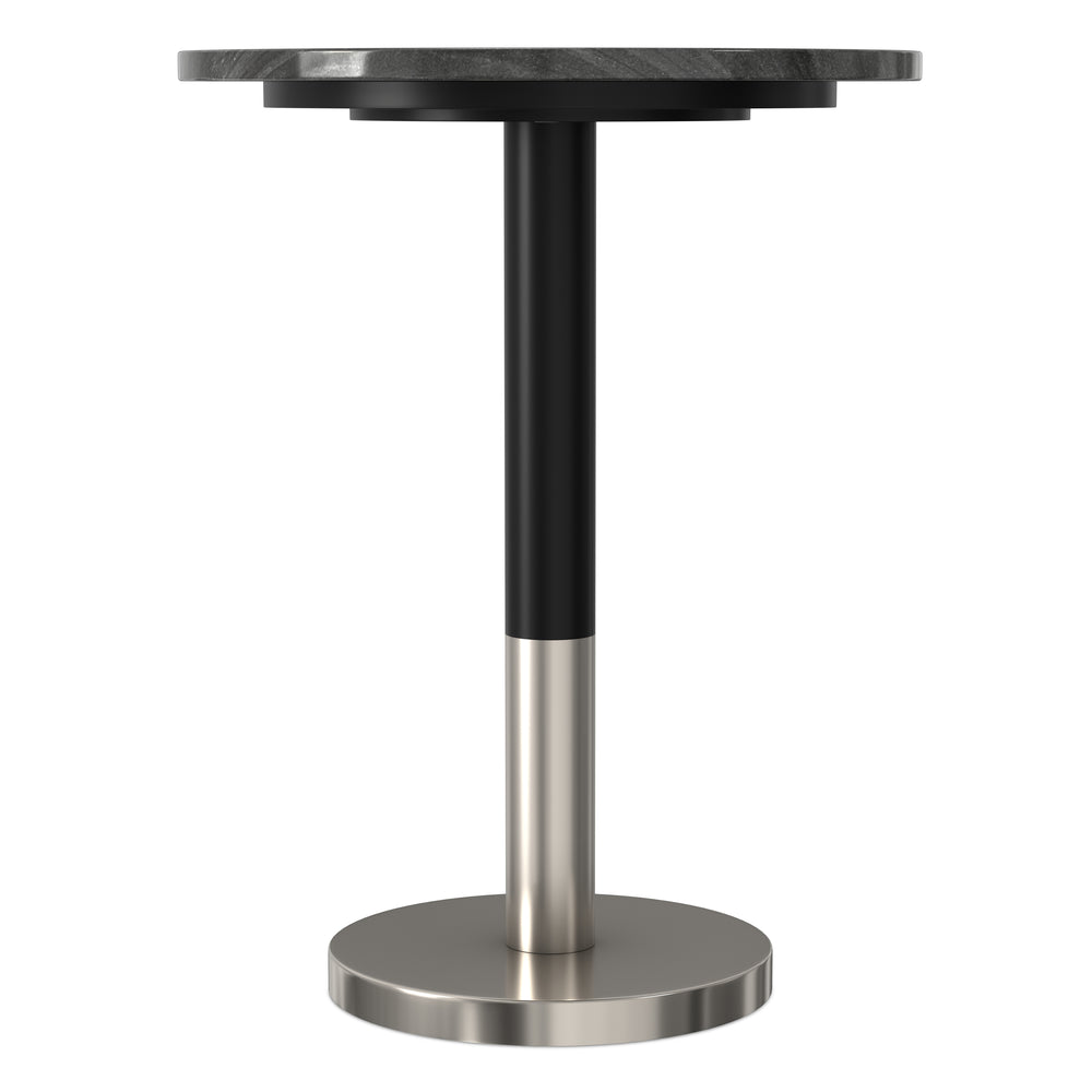 English Elm Haynes Solid Mango Wood Accent Table Rustic Dark Brown Grain for Bedroom or Living Room B136P420283
