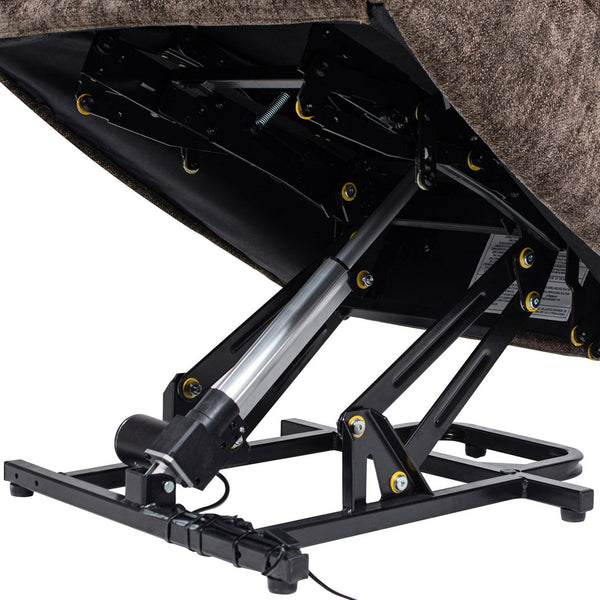 English Elm Jennifer Taylor Home - Irwin Power Lift Recliner Chair with Overstuffed Comfort, Smooth Lift Assist & Full Recline Support Brown B2719P238502