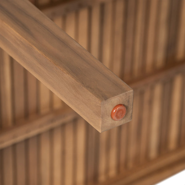 English Elm Christopher Knight Home® - 69" Acacia Wood Outdoor Dining Table with Slatted Top for Easy Drainage, Durable 300 lb Capacity, Stylish Patio Entertaining Brown N779P234500B