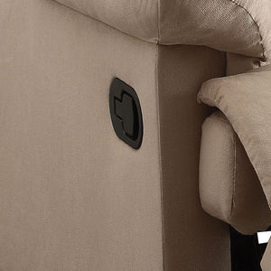 English Elm Beige Recliner Chair With Memory Foam Seat, Pillow-Top Arms & Effortless Reclining Mechanism B062P215435