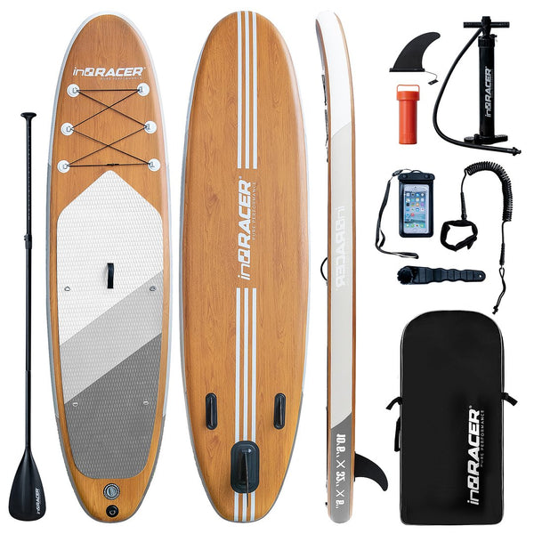 English Elm Inqracer Inflatable Sup Board Military Grade Pvc Wide Deck Triple Fin Touring Package W969P229820