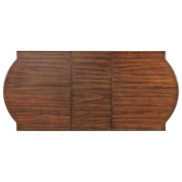 English Elm TOPMAX Solid Wood Extendable Dining Set with 18" Removable Leaf, Bench & 4 Upholstered Chairs, Espresso SP000090AAP