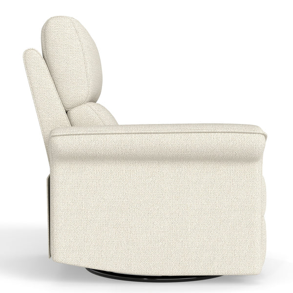 English Elm Power Power Swivel Rocker Recliner Chair with Wide Armrests, Dual USB Charging Ports, Compact Comfort Gray W1028S00054