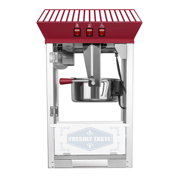English Elm Commercial Popcorn Machine 12 Oz Steel Kettle Tempered Glass Warming Deck 800w W2841P265056