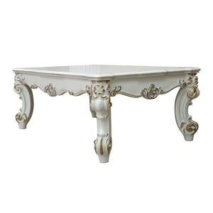 English Elm Antique Pearl Coffee Table – Elegant Scrolled Leg Design For Timeless Charm In Any Living Space B062P209127