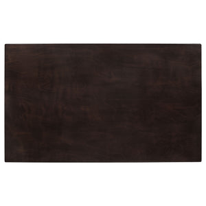 English Elm Henin Cappuccino Rectangle Dining Table — Timeless Dark Wood Finish, Seats Family Comfortably 59" B062P350421