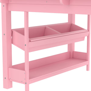 English Elm Twin Low Loft Bed Solid Pine Frame Kids Study Desk Blackboard Storage White W1580S00298