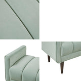 Madison Park Linea Glam/Luxury Upholstered Modern Accent Bench MP105-1192 Seafoam