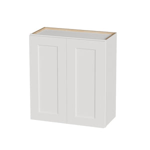 English Elm White Shaker Solid Wood Wall Cabinet Soft Close Double Door Kitchen Bath Storage W5662P465993