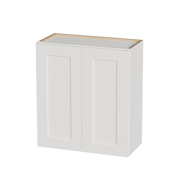 English Elm White Shaker Solid Wood Wall Cabinet Soft Close Double Door Kitchen Bath Storage W5662P465993