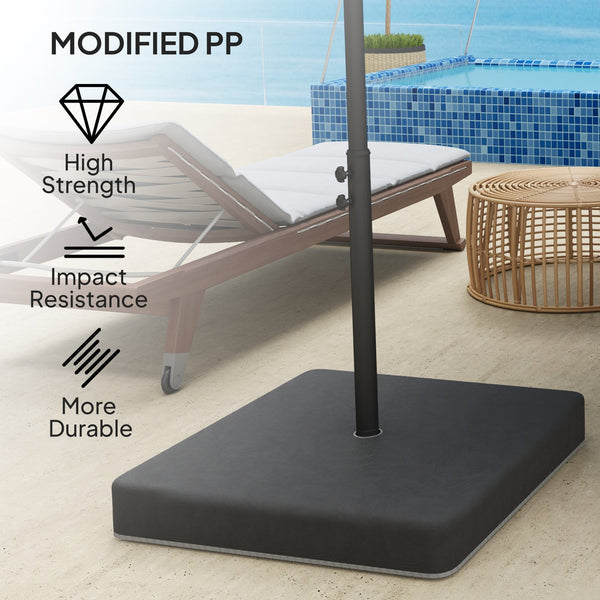 English Elm Outsunny Fillable Patio Umbrella Base Weight Set Heavy Duty Sand Bags Uv Resistant W2225P485538