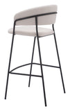 Josephine Barstool - Set of 2 Cream 109673 Zuo Modern