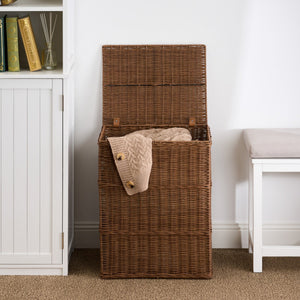 English Elm Martha Woven Resin Wicker Laundry Hamper Breathable Espresso Bedroom Storage B093P427753