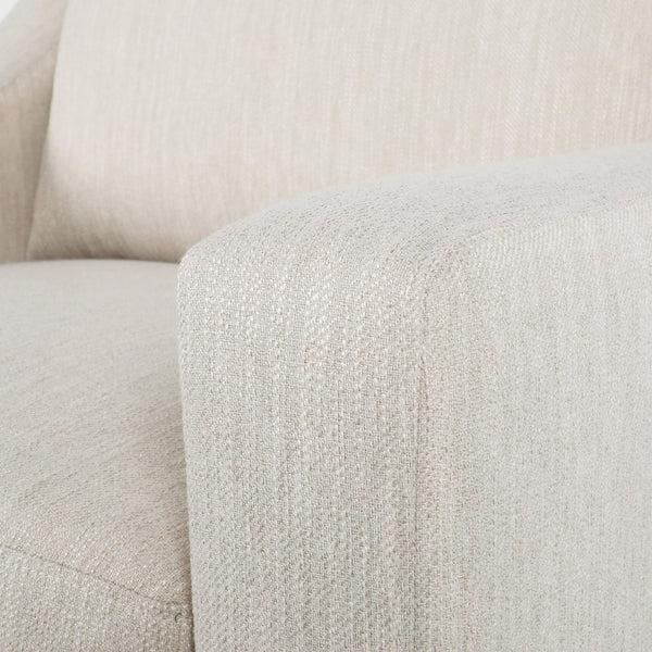 English Elm Christopher Knight Home® - Contemporary Beige Fabric Club Chair with Plush Polyester Upholstery, Birch Legs & Curved Arms (98) N758P268286A