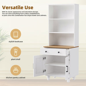 English Elm On-Trend Farmhouse Tv Stand With Solid Wood Legs, Glass Doors & Adjustable Shelves For Tvs Up To 70" N721S000041K-GIGA