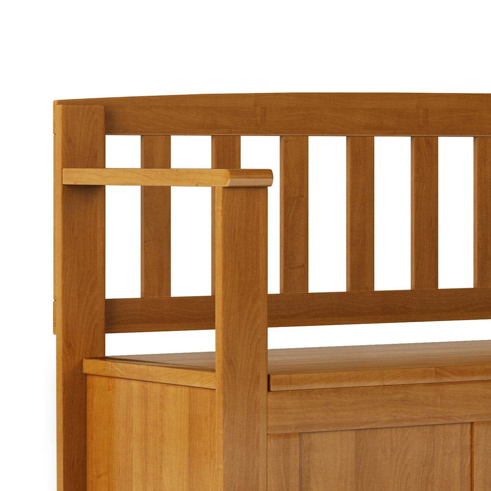 English Elm Brooklyn Handcrafted Entryway Storage Bench - Stylish Seating With Concealed Storage For Home Use B136P158495