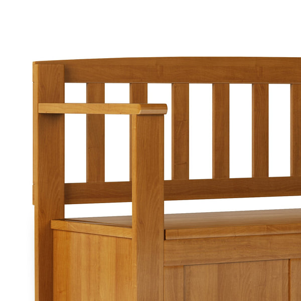 English Elm Brooklyn Handcrafted Entryway Storage Bench - Stylish Seating With Concealed Storage For Home Use B136P158495