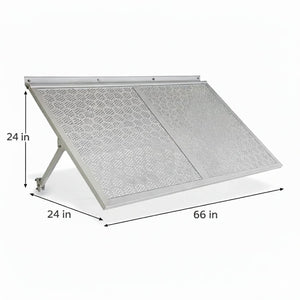 English Elm Haze Aluminum Exterior Awning White Powder Coat Finish for Entryways and Windows B2755P462230