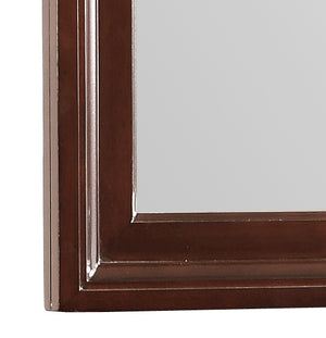 English Elm Ashford Cappuccino Wood Veneer Mirror 34"H x 47"W with Low Distortion Glass, Durable Trim Accent Piece B078108514
