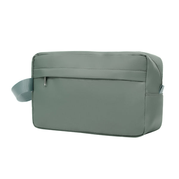 English Elm 6 Piece Hardshell Abs Travel Set with Spinner Wheels Combination Lock and Toiletry Bag Army Green N732P391465F
