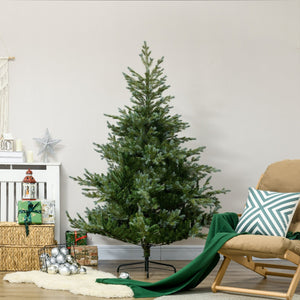 English Elm Homcom 6Ft Lifelike Artificial Christmas Tree With 795 Branches, Easy Setup, Steel Base & Safe Design W2225P229600