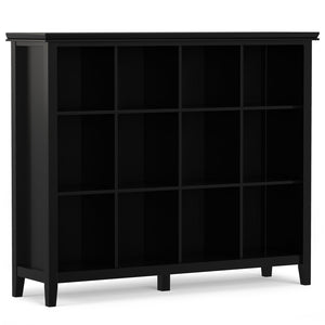 English Elm Artisan 12 Cube Storage Unit - Handcrafted Black Organizer For Home Décor & Versatile Functionality B136P238621
