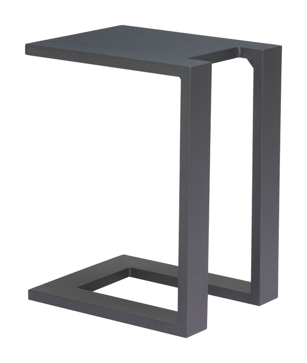 Zuo Modern Tudi Side Table Black - Modern Aluminum Design, Stylish Companion For Living Room & Bedroom Decor Black Aluminum 704136-zuo-modern