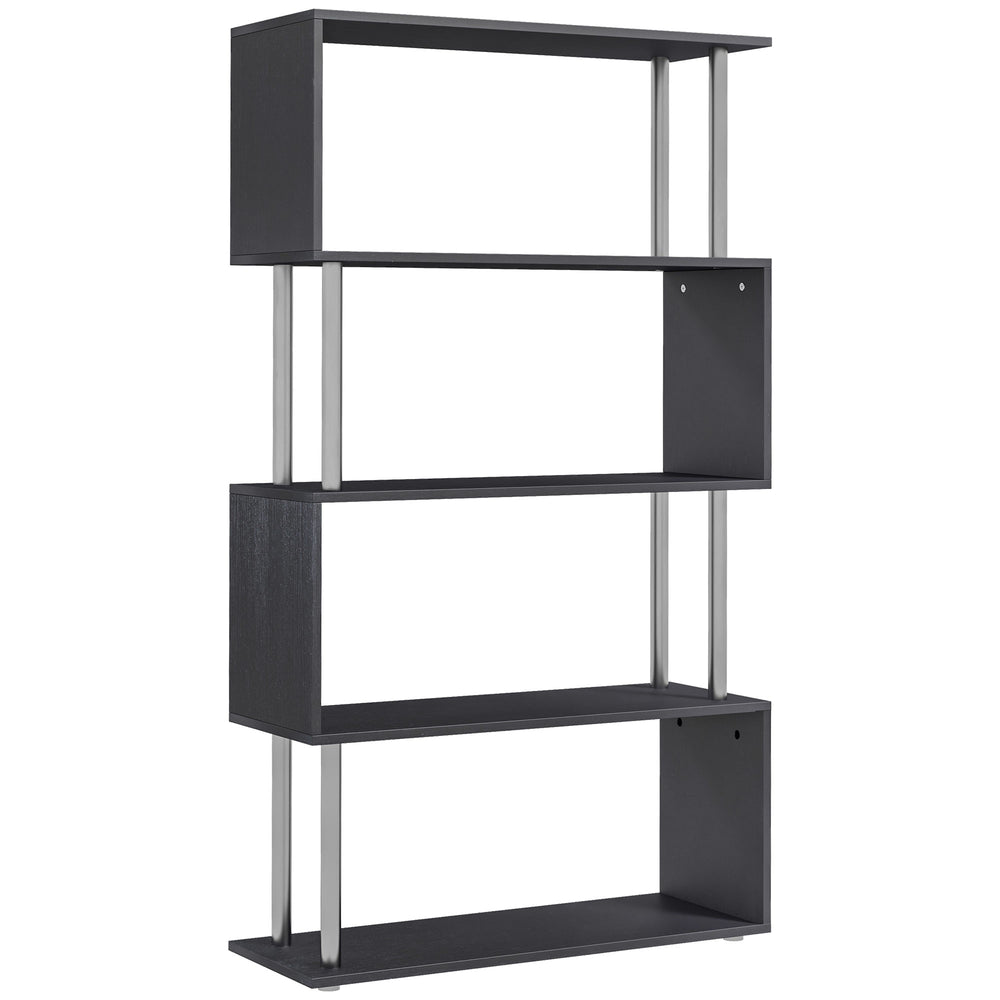 English Elm Rack Industrial Pipe Wall Shelves Steel Frame Wood Grain Open Display for Home Office T3971P384026