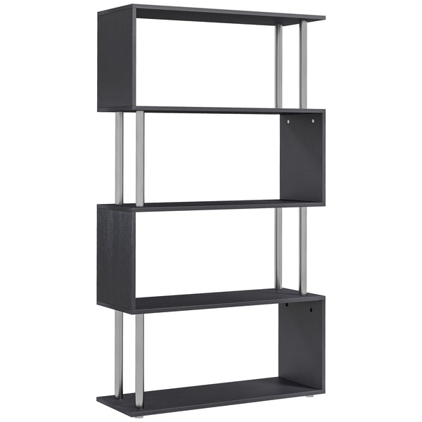 English Elm Rack Industrial Pipe Wall Shelves Steel Frame Wood Grain Open Display for Home Office T3971P384026