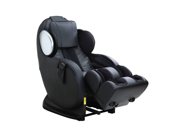 English Elm Pacari 2D Massage Chair in Black PU Leather with Zero-Gravity, 16 Airbags, Shiatsu & Foot Massage B2726P251667