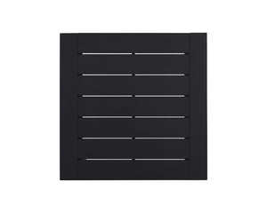 Sunpan Merano Dining Table - Modern Design with Sleek Lines and Durable Powder Coated Aluminum Frame Black