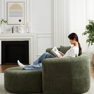 English Elm [video]109.4" Chenille Modular Cloud Sectional Plush L-shape Sofa for Modern Living Rooms W3505S00055