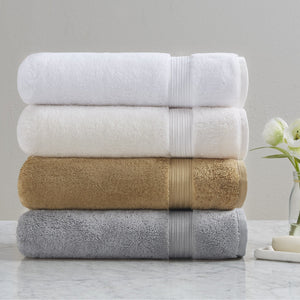 JLA Home Croscill - Ultra Luxe Turkish Cotton Towel — 800 GSM Ultra-Absorbent, Quick-Dry, Plush Spa-Quality Softness for Everyday Comfort Wheat CC73-0012
