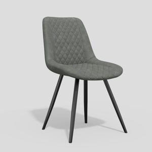 English Elm Modern Dining Chairs Set Of 2 - Ergonomic Pu Leather With Metal Legs, Stylish & Durable For Dining T3950P394500