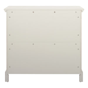 OSP Home Furnishings Farmhouse Basics 3 Drawer Chest Rustic White