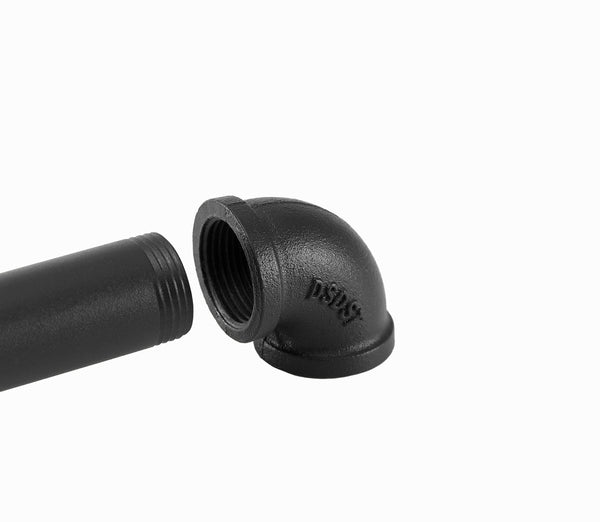 English Elm Industrial Pipe Clothing Rack Reversible 118.3" Heavy-Duty Garment & Walk-In Wardrobe with LED Lights, Shelves and Wall-Mount Stability W1820P214612