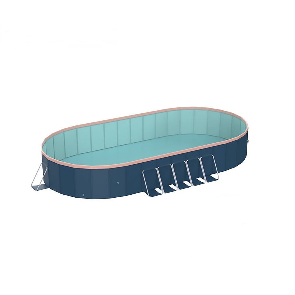 English Elm 3.65m Rigid Pvc Foldable Pool No Inflation Needed for Outdoor Patio Garden Cooling W2710P337296