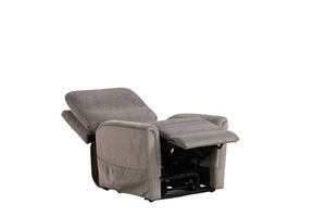 English Elm Contemporary Sandbach Manual Glider Recliner with Padded Track Arms, Smooth Motion, Soft Neutral Fabric Upholstery Gray 31 L x 31 W x 33 H B2741P387665