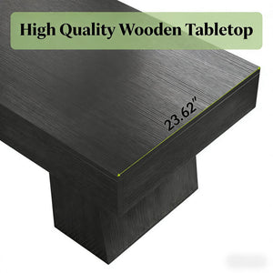 English Elm Wooden Rectangular Coffee Table Rustic Mdf Open Base Living Room Center Piece T3971P458794