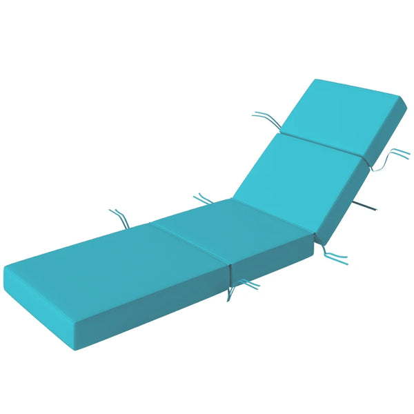 English Elm Outdoor Chaise Lounge Cushion Set Uv Resistant Polyester with Foam Fill for Patio T3971P475941