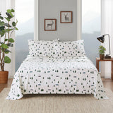 Woolrich Cotton Flannel Lodge/Cabin Sheet Set WR20-3987 Green Trees & Trucks