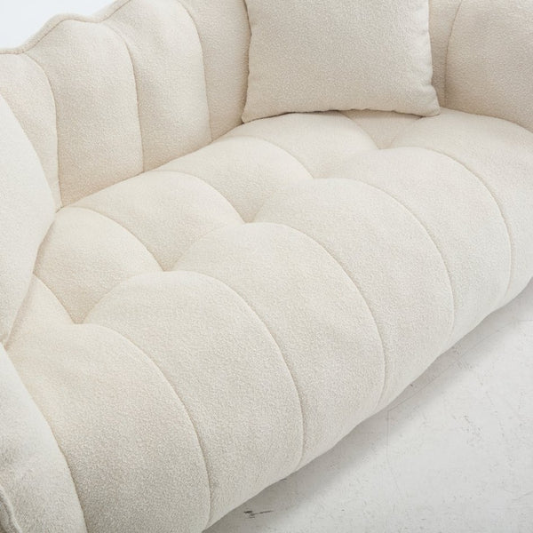 English Elm Soft Square Recliner Sofa For Two – High-Resilience Foam, Durable Super Fiber, Perfect For Gaming & Relaxing W1996P309517-GIGA