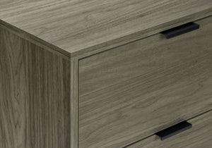 English Elm Accent Side Table Rustic Grey Laminate Compact Storage Cabinet Transitional Bedroom Grey B2710P461693