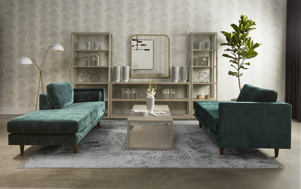 Sunpan WOODLAND Hand-Loomed Grey Rug - 9' x 12' - Elegant Viscose, Unique Artisan Craftsmanship, Versatile Design 109336