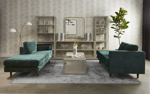 Sunpan WOODLAND Hand-Loomed Grey Rug - 9' x 12' - Elegant Viscose, Unique Artisan Craftsmanship, Versatile Design 109336