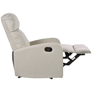 English Elm Christopher Knight Home® - Modern Recliner Plush Manual Recliner Chair with Ergonomic Support, 3-Position Backrest, Durable Fabric Comfort Wheat N763P256491A
