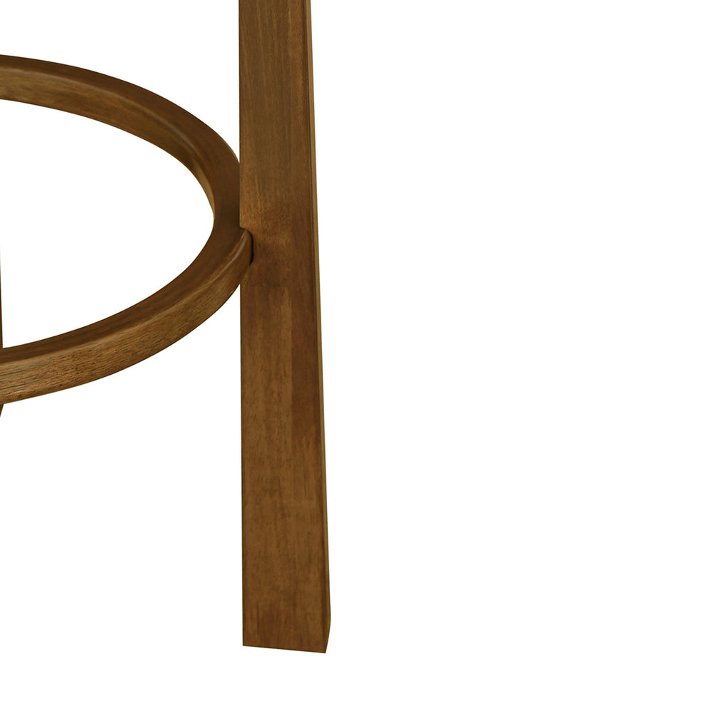 English Elm Christopher Knight Home® - Tara Indoor Wooden Upholstered Barstools Set Of 2 – Elegant Walnut & Ivory Comfort For Any Space N775P333863D